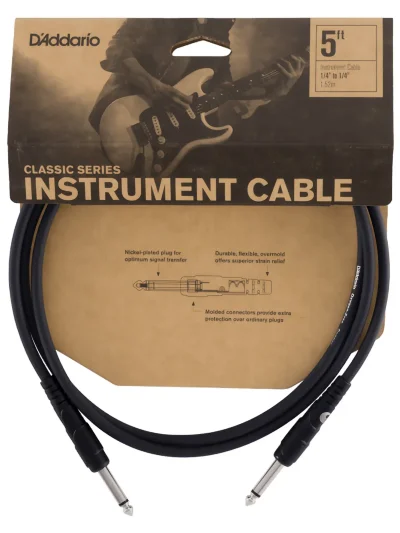 Інструментальний кабель D'Addario PW-CGT-05 Classic Series Instrument Cable (1.5m)