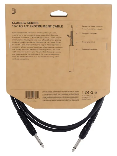 Інструментальний кабель D'Addario PW-CGT-05 Classic Series Instrument Cable (1.5m)
