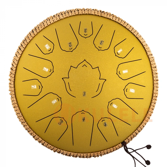 Глюкофон Глюкофон Hluru Huashu TWH15-14 Golden 14" (36см) 15 нот Lotus Tongue Drum Carbon Steel
