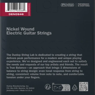 Dunlop DEN0946 Nickel Wound Electric Guitar Strings 09-46