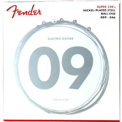 Струни Fender 250LR Nickel-Plated Steel Guitar Strings 9-46