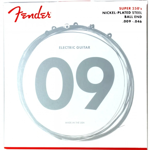 Струни Fender 250LR Nickel-Plated Steel Guitar Strings 9-46