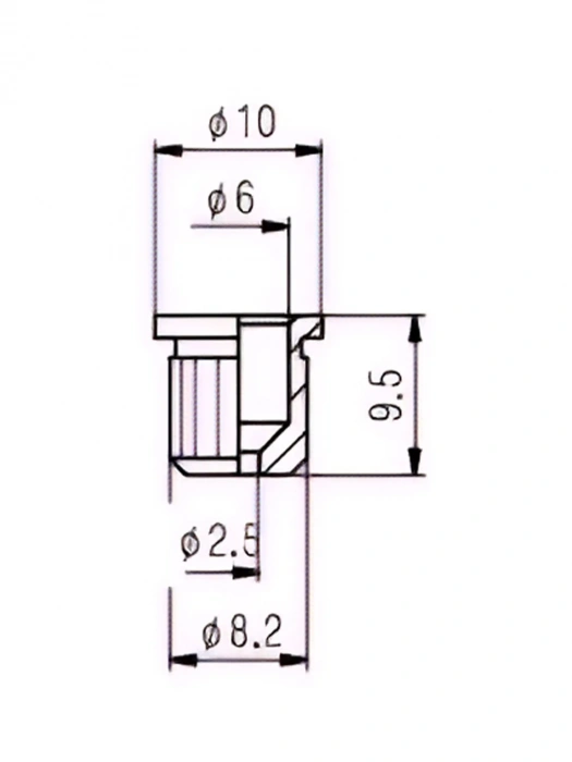 Втулка Втулка Paxphil HS017 Guitar String Mounting Ferrule (Gold)
