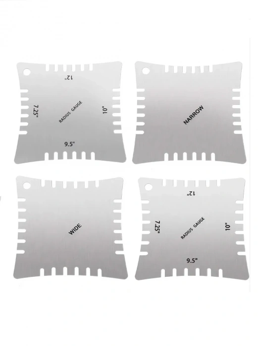 Лінійка для вимірювання висоти струн і радіусу грифа гітари