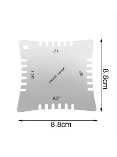 Лінійка для вимірювання висоти струн і радіусу грифа гітари