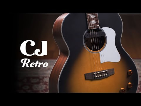 Електро-акустична гітара Електро-акустична гітара Cort CJ Retro (Vintage Black Matte)