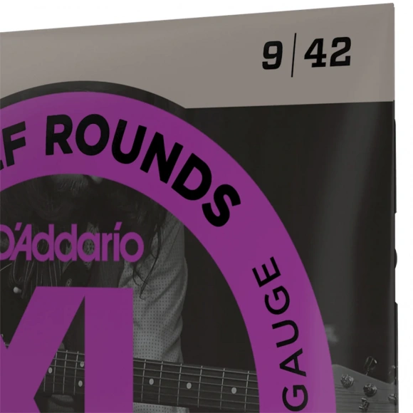Струны D'Addario EHR320 XL Half Rounds Super Light 09-42 Струны D'Addario EHR320 XL Half Rounds Super Light 09-42