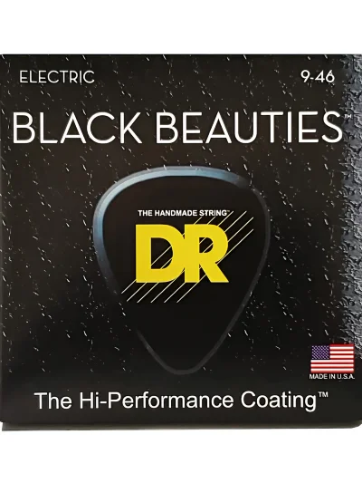 Струни DR BKE-9/46 Black Beauties Electric Light Heavy 9-46