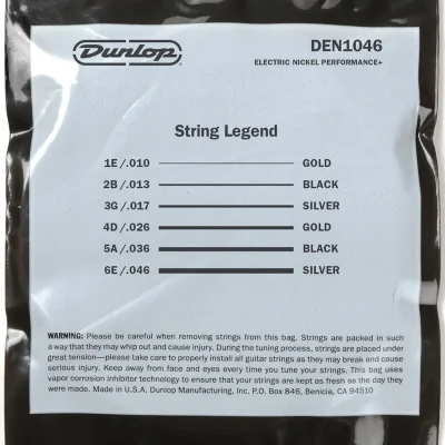 Струни Dunlop DEN1046 Nickel Wound Electric Guitar Strings 10-46