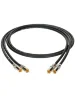 Інсертний кабель Klotz Audiolead Black 0.6m 2 pcs (RCA - RCA Gold Contacts)
