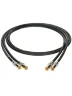 Інсертний кабель Klotz Audiolead Black 0.6m 2 pcs (RCA - RCA Gold Contacts)