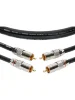 Інсертний кабель Klotz Audiolead Black 0.6m 2 pcs (RCA - RCA Gold Contacts)