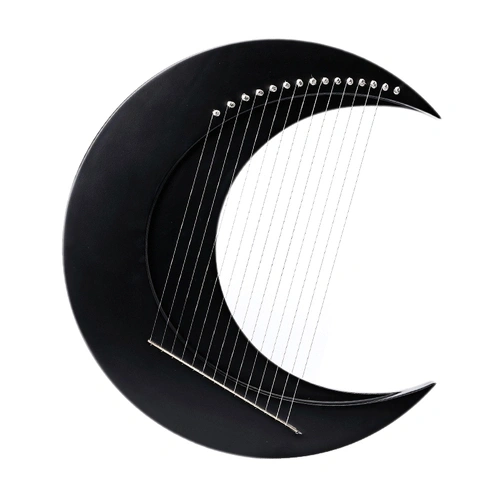 ЛІра ЛІра Hluru Crescent Lyre 15 strings Black