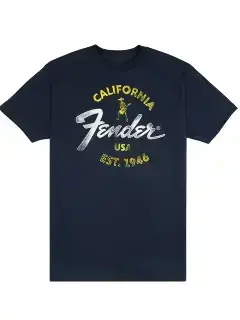 Fender T-Shirt Baja Blue XL