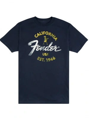 Fender T-Shirt Baja Blue XL