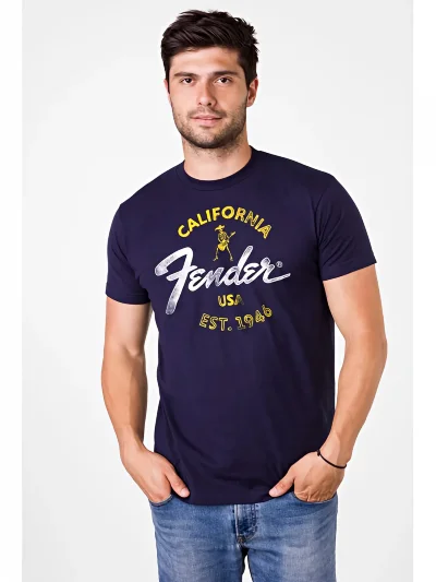 Футболка Fender T-Shirt Baja Blue XL