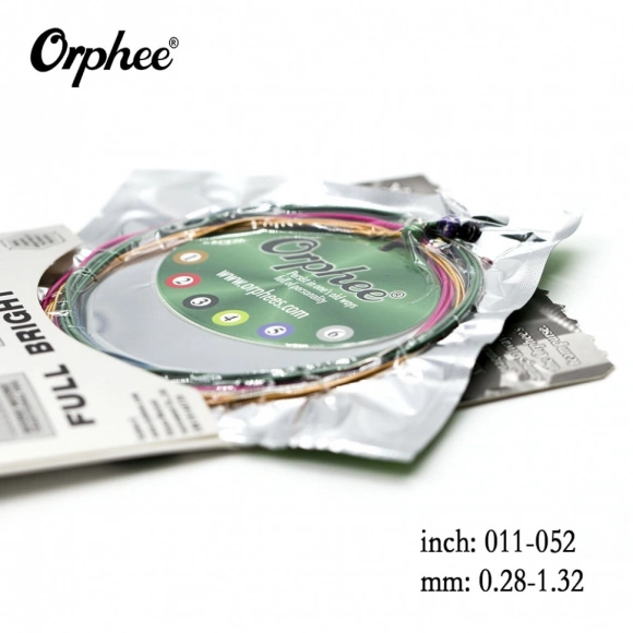 Струни Orphee Q160C Color Copper Normal Light 11-52 Струни Orphee Q160C Color Copper Normal Light 11-52
