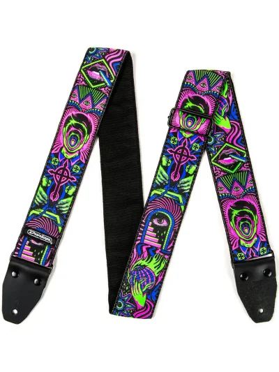 Ремінь для гітари Dunlop ILD01 Ilovedust Headspace Green Strap