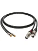 Інсертний кабель Klotz Audiolead Black 0.9m 2 pcs (XLR 3 Female - RCA Gold Contacts)