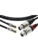 Інсертний кабель Klotz Audiolead Black 0.9m 2 pcs (XLR 3 Female - RCA Gold Contacts)