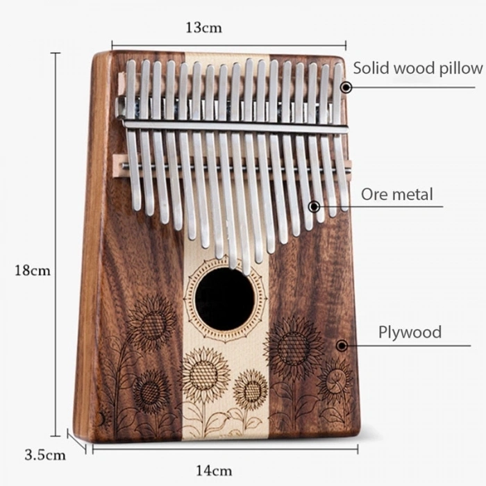 Hluru KGT17 Koa (17 нот, акація)