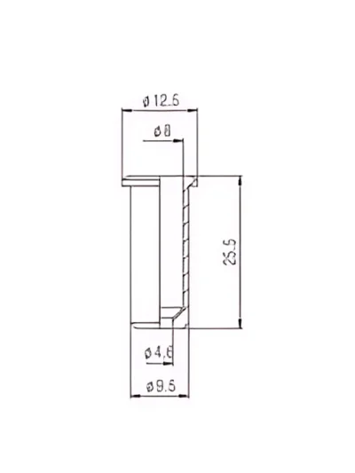 Втулка Paxphil HS019 Bass String Mounting Ferrule (Chrome)