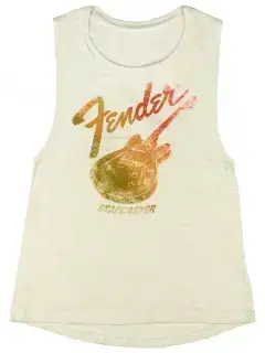 Fender T-Shirt Sleeveless Women's Starcaster Natural White XL