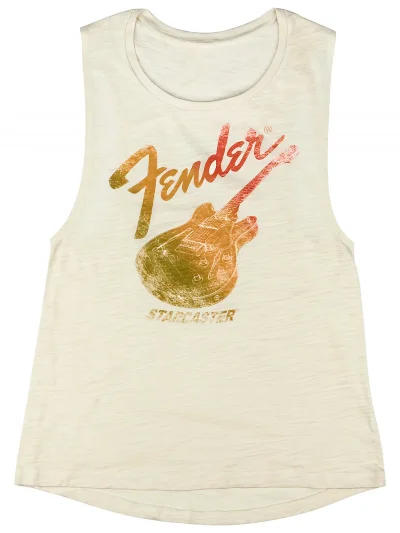 Майка Fender T-Shirt Sleeveless Women's Starcaster Natural White XL