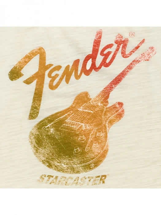 Fender T-Shirt Sleeveless Women's Starcaster Natural White XL