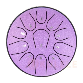 Hluru TOX11-6 Lavander 6" (15см) 11 нот Tongue Drum 304 Stainless Steel