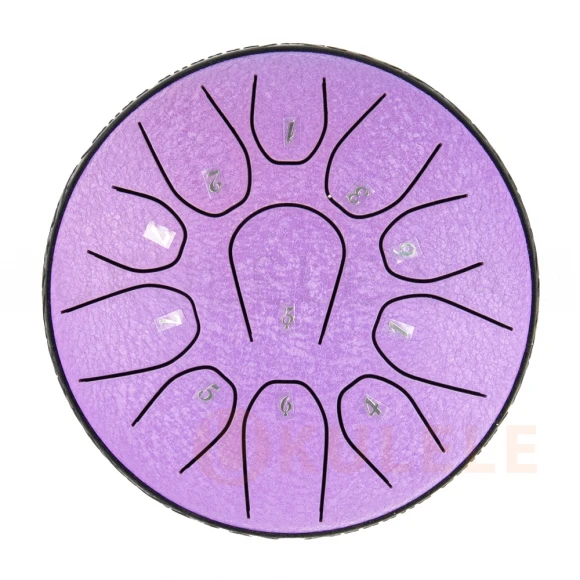 Глюкофон Hluru TOX11-6 Lavander 6" (15см) 11 нот Tongue Drum 304 Stainless Steel