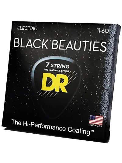 Струни DR BKE7-11 Black Beauties Electric Extra Heavy 7-String 11-60