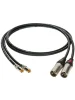 Інсертний кабель Klotz Audiolead Black 0.9m 2 pcs (XLR 3 Male - RCA Gold Contacts)