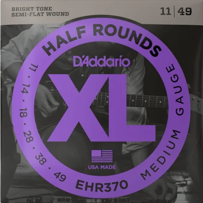 Струни D'Addario EHR370 XL Half Rounds Medium 11-49