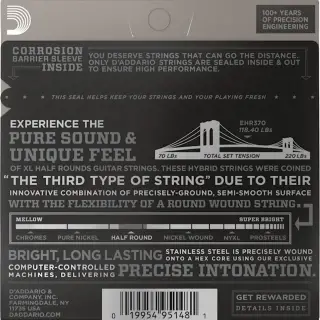 D'Addario EHR370 XL Half Rounds Medium 11-49