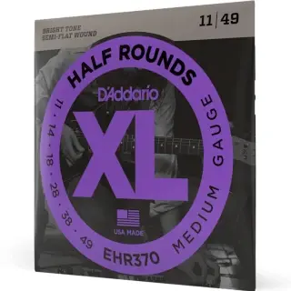 D'Addario EHR370 XL Half Rounds Medium 11-49