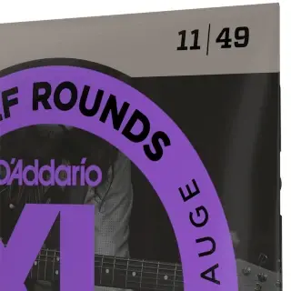 D'Addario EHR370 XL Half Rounds Medium 11-49