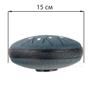 Hluru TOX11-6 NavyBlue 6" (15см) 11 нот Tongue Drum 304 Stainless Steel