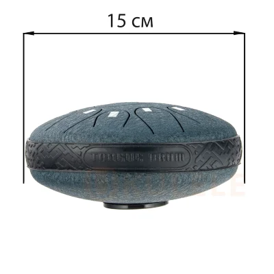 Глюкофон Hluru TOX11-6 NavyBlue 6" (15см) 11 нот Tongue Drum 304 Stainless Steel