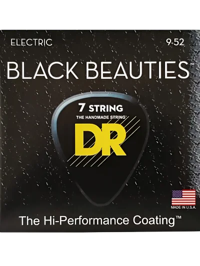 Струни DR BKE7-9 Black Beauties Electric Light 7-String 9-52
