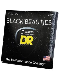 DR BKE7-9 Black Beauties Electric Light 7-String 9-52
