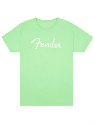 Fender T-Shirt Spaghetti Logo Surf Green XL