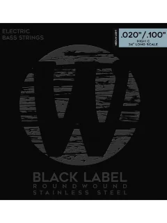 Warwick 40310 Black Label Medium Light 5-String High C (20-100)