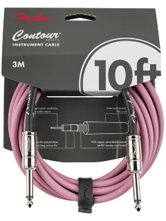 Fender Cable Contour Series 10' Burgundy Mist