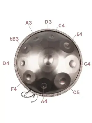 Хендпан Fzone HP22I9N-Blue Handpan Drum 22"