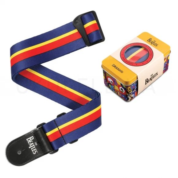Ремень для гитари D'Addario 50BTYS00 Yellow Submarine 50th Anniversary Guitar Strap Tin - John
