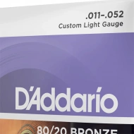 D'Addario EJ13 80/20 Bronze Custom Light 11-52 D'Addario EJ13 80/20 Bronze Custom Light 11-52