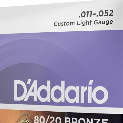 D&#039;Addario EJ13 80/20 Bronze Custom Light 11-52