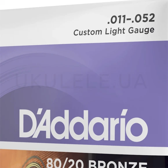 Струны D'Addario EJ13 80/20 Bronze Custom Light 11-52