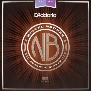 D'Addario NB1152 Nickel Bronze Custom Light 11-52
